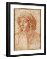 Bust Portrait of a Boy Wearing a Cap-Francesco De Rossi Salviati Cecchino-Framed Giclee Print