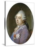 Bust Portrait of Louis XVI (1754-1793)-Jean Guerin-Stretched Canvas