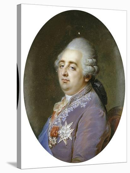 Bust Portrait of Louis XVI (1754-1793)-Jean Guerin-Stretched Canvas