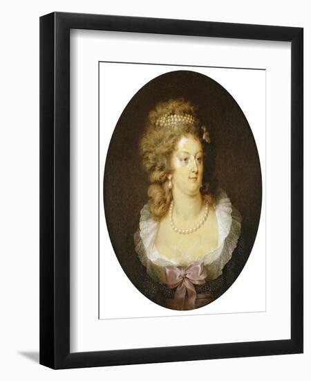 Bust Portrait of Marie-Antoinette (1755-1793)-Jean Guerin-Framed Premium Giclee Print