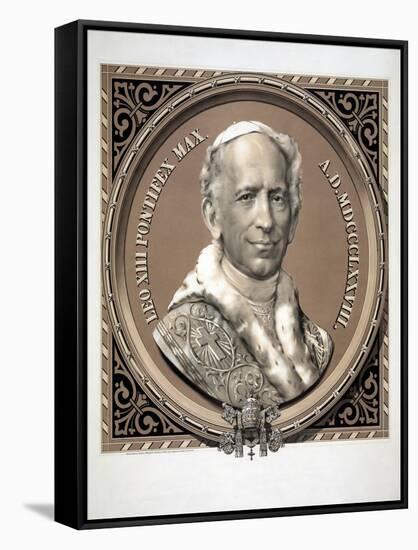 Bust Portrait of Pope Leo XIII-null-Framed Stretched Canvas