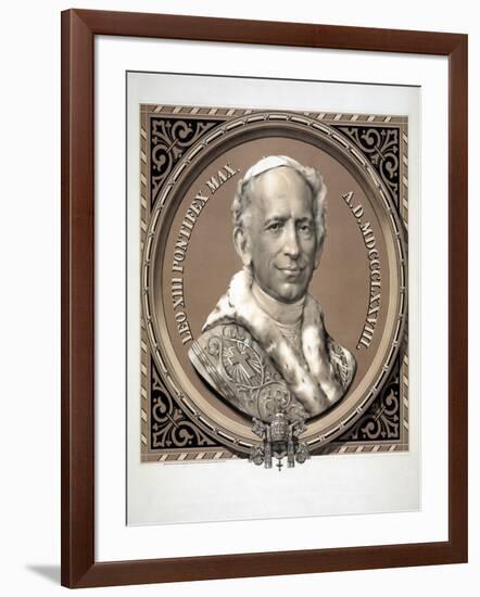 Bust Portrait of Pope Leo XIII-null-Framed Giclee Print