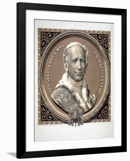 Bust Portrait of Pope Leo XIII-null-Framed Giclee Print