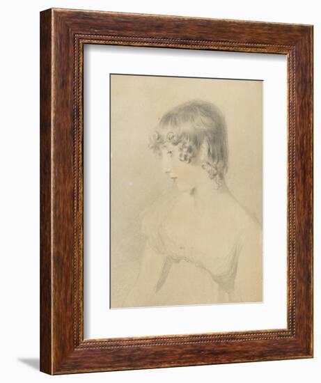 Bust Portrait of Susan Bloxam-Thomas Lawrence-Framed Giclee Print