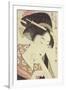 Bust Portrait of the Heroine Kioto of the Itoya-Kitagawa Utamaro-Framed Giclee Print