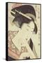 Bust Portrait of the Heroine Kioto of the Itoya-Kitagawa Utamaro-Framed Stretched Canvas