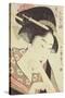 Bust Portrait of the Heroine Kioto of the Itoya-Kitagawa Utamaro-Stretched Canvas