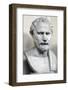 Bust Sculpture of Demosthenes-null-Framed Photographic Print