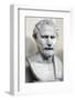 Bust Sculpture of Demosthenes-null-Framed Photographic Print