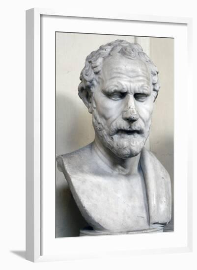 Bust Sculpture of Demosthenes-null-Framed Photographic Print