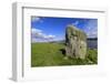 Busta Brae, Standing Stone, cloudscape and coastal views, Scotland-Eleanor Scriven-Framed Photographic Print