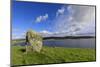 Busta Brae, Standing Stone, cloudscape and coastal views, Scotland-Eleanor Scriven-Mounted Photographic Print