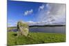 Busta Brae, Standing Stone, cloudscape and coastal views, Scotland-Eleanor Scriven-Mounted Photographic Print