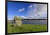 Busta Brae, Standing Stone, cloudscape and coastal views, Scotland-Eleanor Scriven-Framed Photographic Print