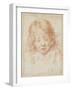 Buste d'enfant vu de face regardant en bas-Carlo Dolci-Framed Giclee Print