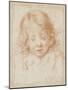Buste d'enfant vu de face regardant en bas-Carlo Dolci-Mounted Giclee Print