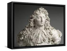 Buste de Louis XIV, roi de France et de Navarre (1638-1715)-Antoine Coysevox-Framed Stretched Canvas