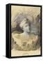 Buste de madame Vicumba-Auguste Rodin-Framed Stretched Canvas