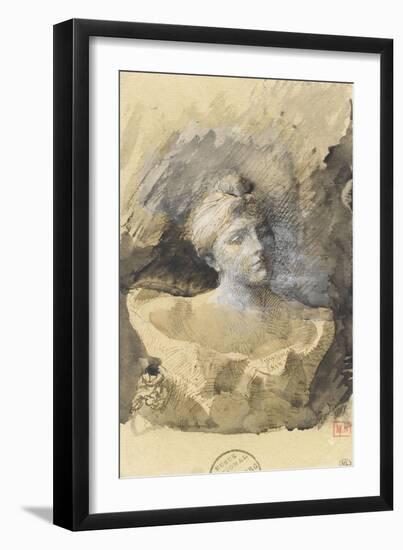 Buste de madame Vicumba-Auguste Rodin-Framed Giclee Print