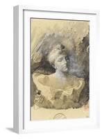 Buste de madame Vicumba-Auguste Rodin-Framed Giclee Print