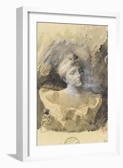 Buste de madame Vicumba-Auguste Rodin-Framed Giclee Print