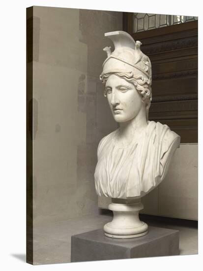 Buste de Rome casquée-null-Stretched Canvas