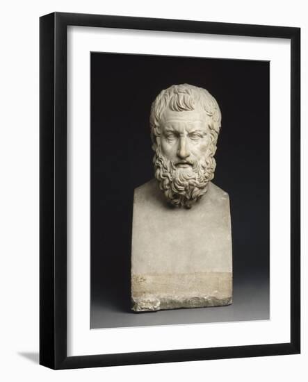 Buste de Zénon de Citium (322-264 av J.C), philosophe grec, fondateur du stoïcisme-null-Framed Giclee Print