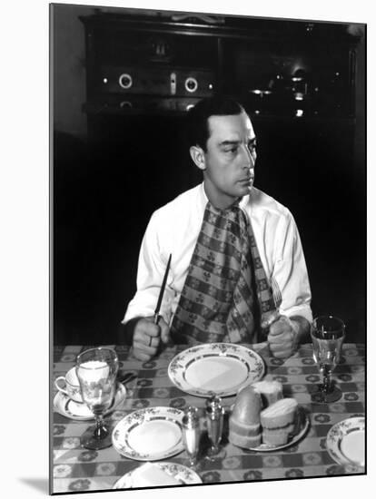 Buster Keaton, 1933-George Hurrell-Mounted Photo