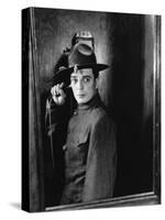 Buster s'en va-t-en guerre (DOUGHBOYS) by EdwardSedgwick with Buster Keaton, 1930 (b/w photo)-null-Stretched Canvas