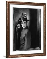 Buster s'en va-t-en guerre (DOUGHBOYS) by EdwardSedgwick with Buster Keaton, 1930 (b/w photo)-null-Framed Photo