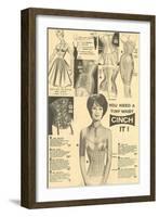 Bustier Advertisement-null-Framed Art Print