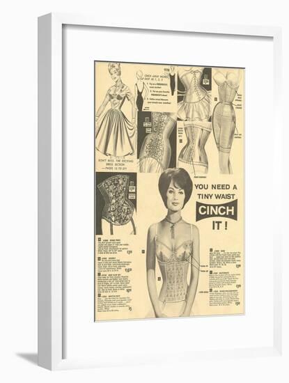 Bustier Advertisement-null-Framed Art Print