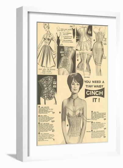 Bustier Advertisement-null-Framed Art Print