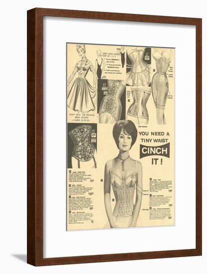 Bustier Advertisement-null-Framed Art Print