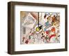 Bustling Aquarelle, c.1923-Wassily Kandinsky-Framed Art Print