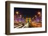 Bustling Paris at Night-null-Framed Art Print