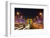 Bustling Paris at Night-null-Framed Art Print