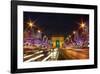 Bustling Paris at Night-null-Framed Art Print