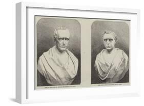 Busts of George and Robert Stephenson-null-Framed Giclee Print