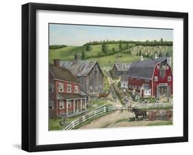 Busy Barnyard-Bob Fair-Framed Giclee Print