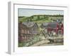 Busy Barnyard-Bob Fair-Framed Giclee Print