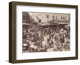 Busy Bazaar in Jaffa-null-Framed Photographic Print