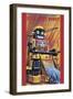 Busy Cart Robot-null-Framed Art Print