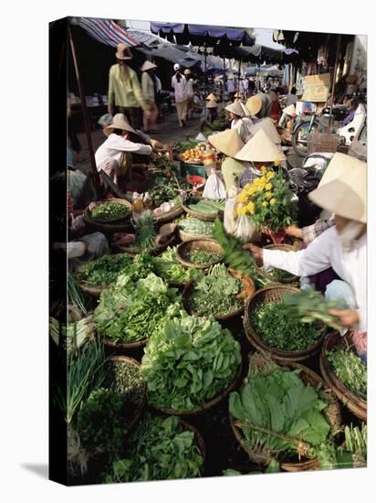 Busy Central Market, Hoi An, Central Vietnam, Vietnam-Gavin Hellier-Stretched Canvas