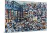 Busy City in 1934-Bill Bell-Mounted Giclee Print