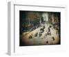 Busy City Street-Dawne Polis-Framed Giclee Print