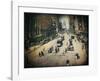 Busy City Street-Dawne Polis-Framed Giclee Print