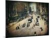 Busy City Street-Dawne Polis-Mounted Giclee Print