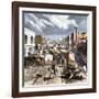 Busy Downtown Denver, Colorado, Late 1870s-null-Framed Giclee Print