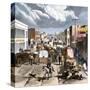 Busy Downtown Denver, Colorado, Late 1870s-null-Stretched Canvas